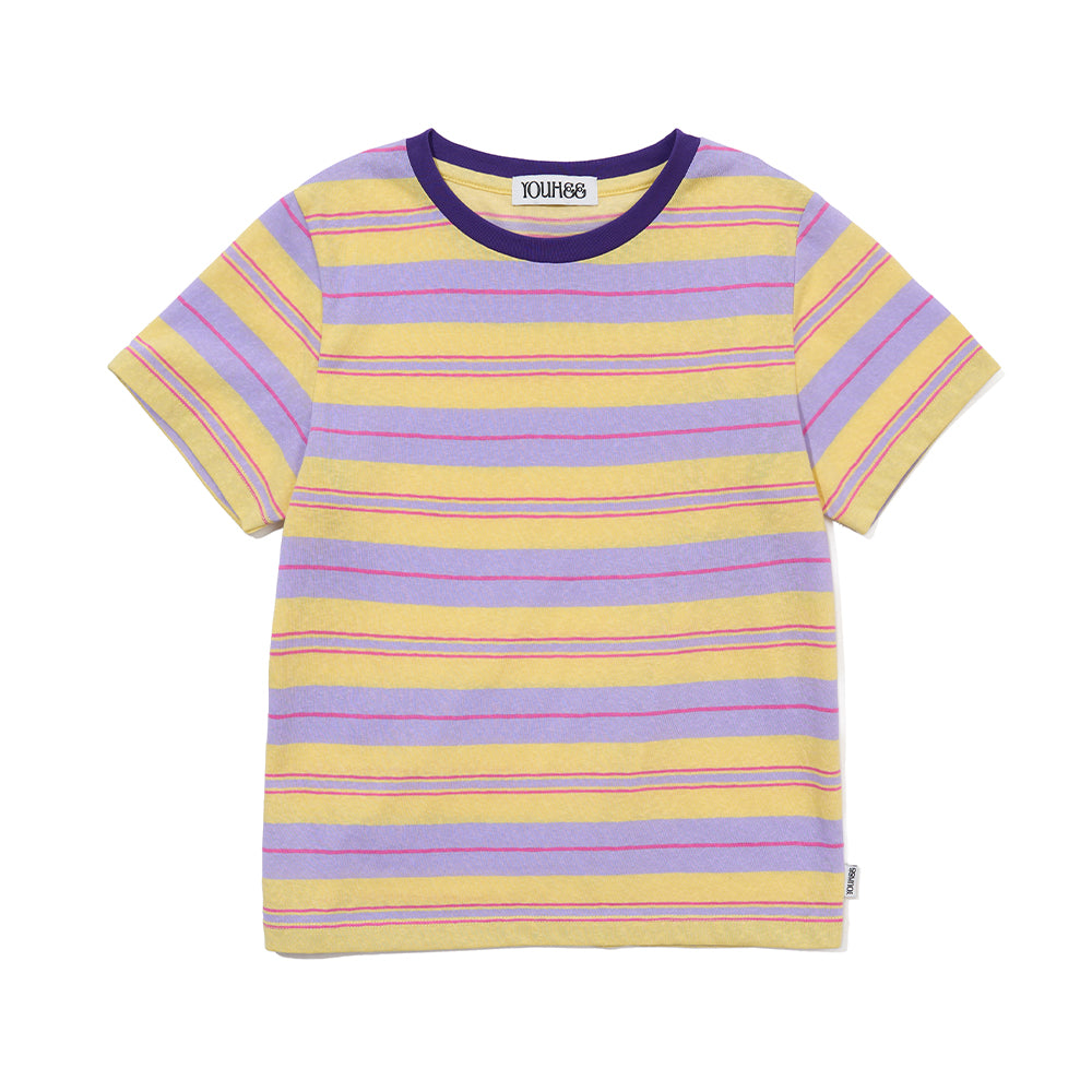 YOUHEE CANDY STRIPE T-SHIRTS_YELLOW
