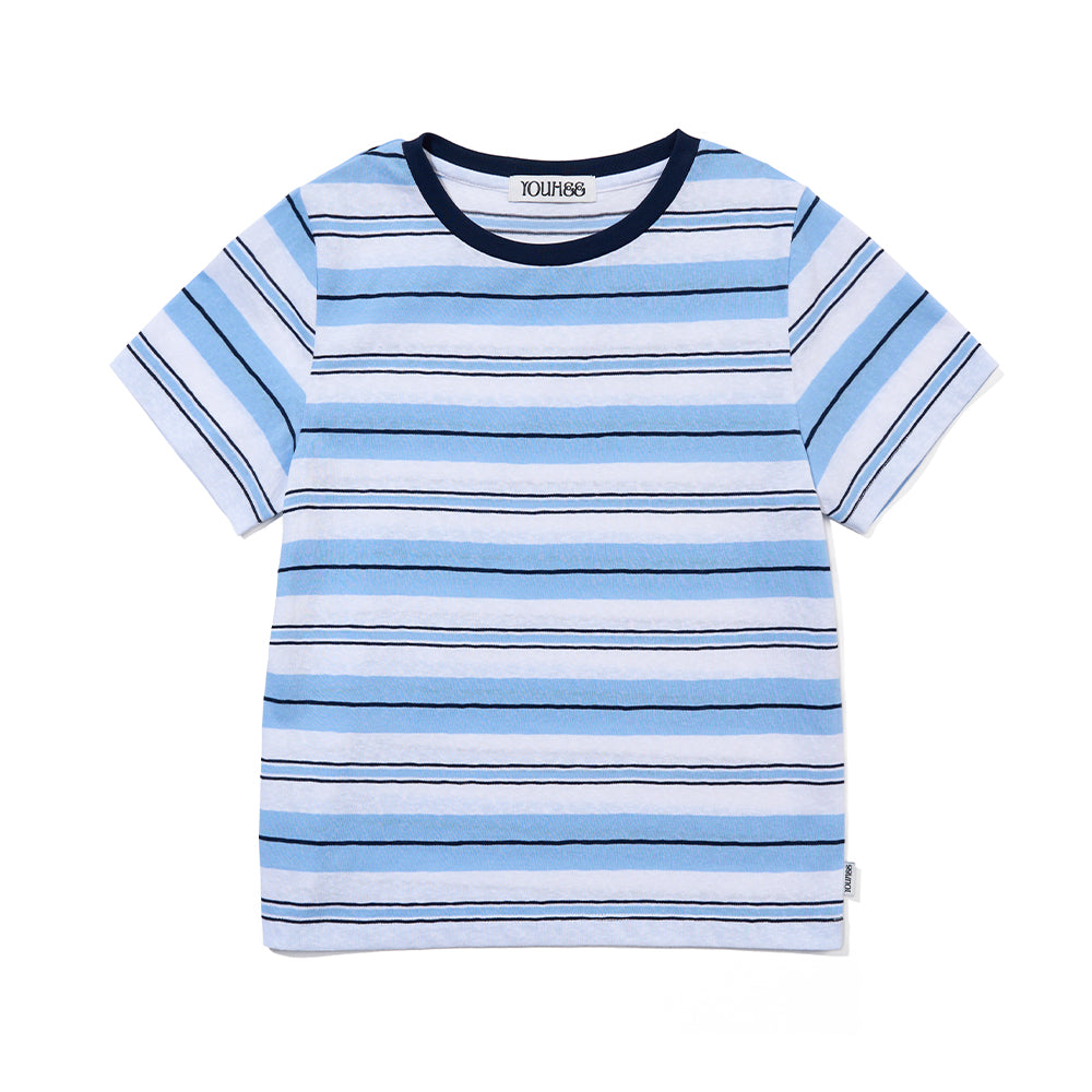 YOUHEE CANDY STRIPE T-SHIRTS_WHITE