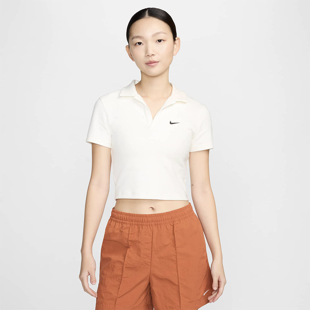 NIKE Sportswear Essential Short Sleeve Polo Top W - Sale:Black / DV7885-133