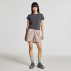 NEW BALANCE NBNEG2W412 / WOMEN Essential JoongAng Letter Short Sleeve T-Shirt (CHARCOAL)