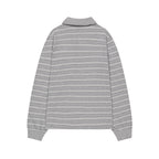ILLIGO Open collar long sleeve melange