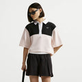 NIKE Sportswear Oversized Short Sleeve Polo W - Black:Chalk:Sale / IF5599-011
