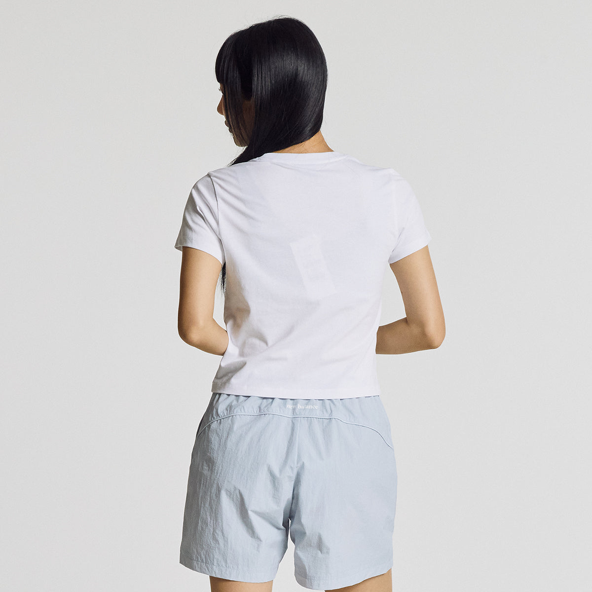 NEW BALANCE NBNEG2W412 / WOMEN Essential JoongAng Letter Short Sleeve T-Shirt (WHITE)