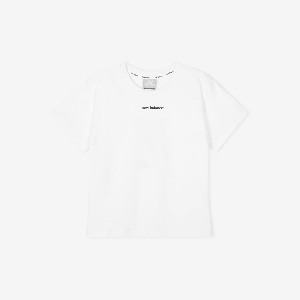 NEW BALANCE NBNEG2W412 / WOMEN Essential JoongAng Letter Short Sleeve T-Shirt (WHITE)