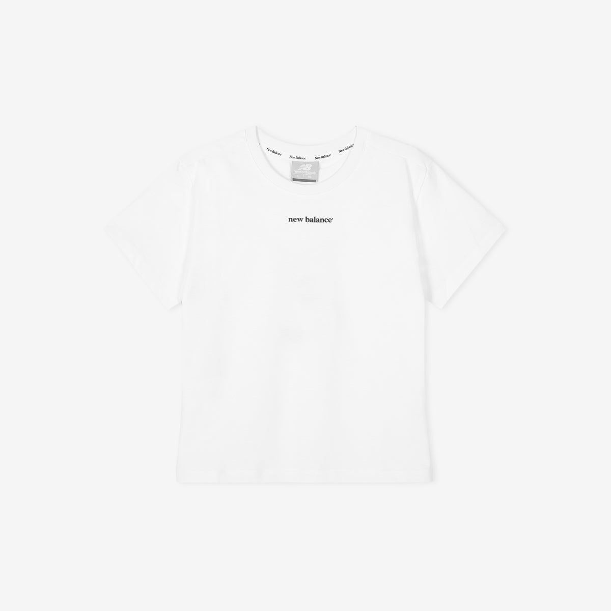 NEW BALANCE NBNEG2W412 / WOMEN Essential JoongAng Letter Short Sleeve T-Shirt (WHITE)