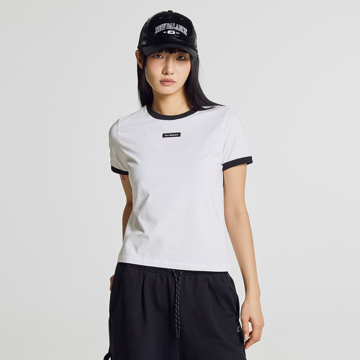 NEW BALANCE NBNEG2W462 / WOMEN IV short sleeve t-shirt (WHITE)