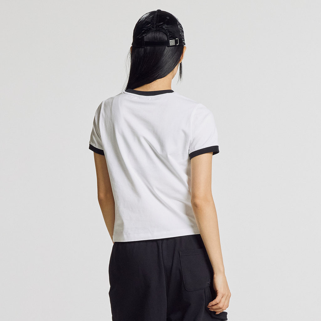 NEW BALANCE NBNEG2W462 / WOMEN IV short sleeve t-shirt (WHITE)