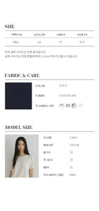 LINGSEOUL v-neck cotton shirt-navy