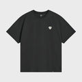 EMIS HEART RUBBER PATCH T-SHIRT-BLACK