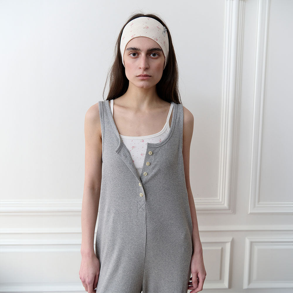 THEPORTA THEPORTA Jumpsuit Ribbed Button Long