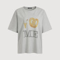 LUCKY CHOUETTE Chouetties by LUCKY CHOUETTE Graphic Short Sleeve T-shirt (melange grey) LATAX26300GYM