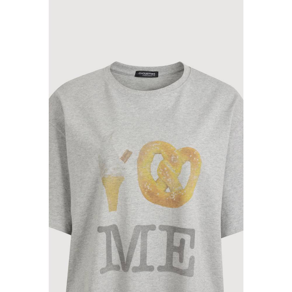 LUCKY CHOUETTE Chouetties by LUCKY CHOUETTE Graphic Short Sleeve T-shirt (melange grey) LATAX26300GYM
