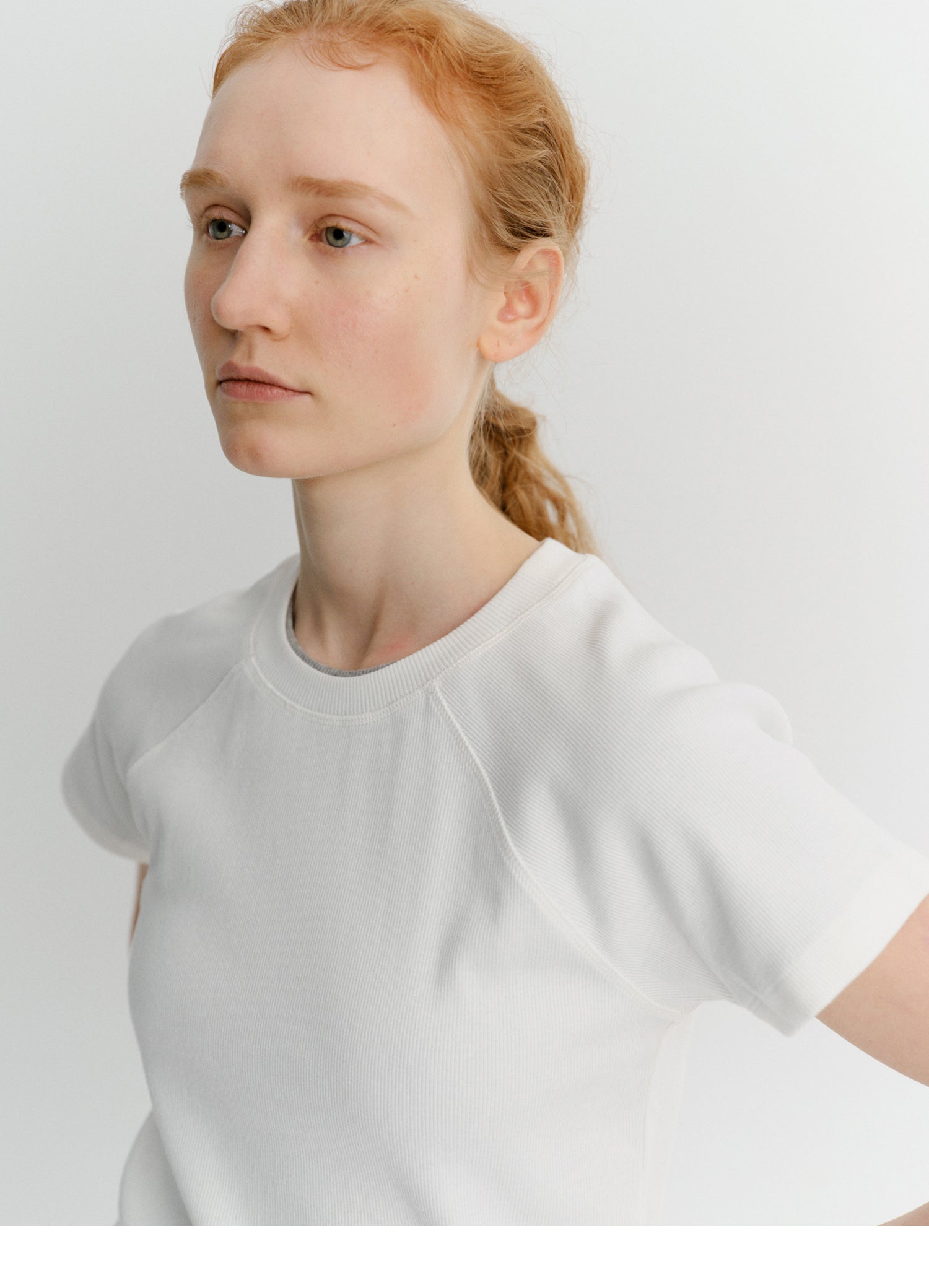EAAH RAGLAN RIB T-SHIRT (WHITE)