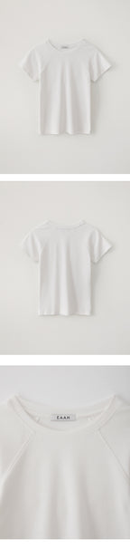 EAAH RAGLAN RIB T-SHIRT (WHITE)