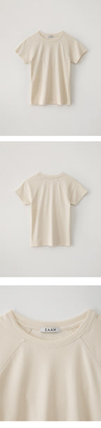 EAAH RAGLAN RIB T-SHIRT (CREAM)