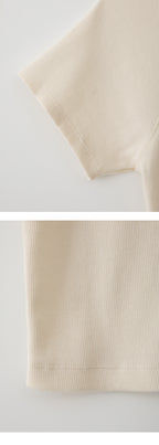 EAAH RAGLAN RIB T-SHIRT (CREAM)
