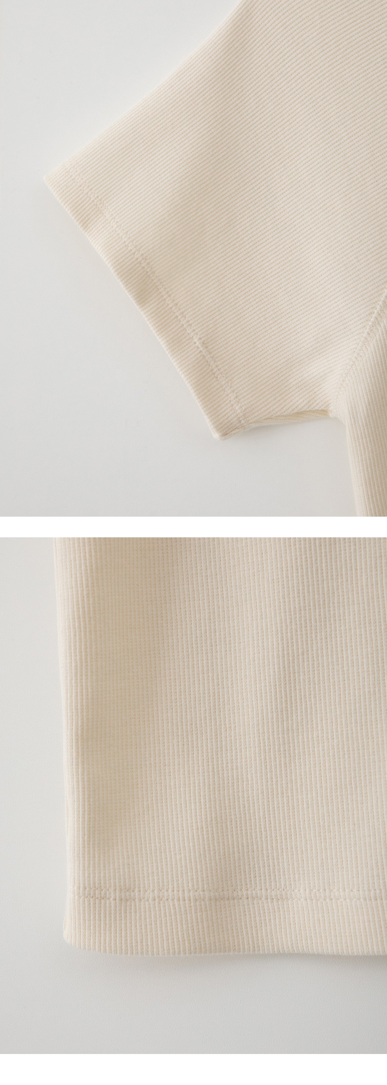 EAAH RAGLAN RIB T-SHIRT (CREAM)