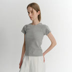 EAAH RAGLAN RIB T-SHIRT (GREY)