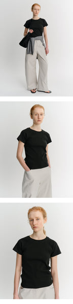 EAAH RAGLAN RIB T-SHIRT (BLACK)