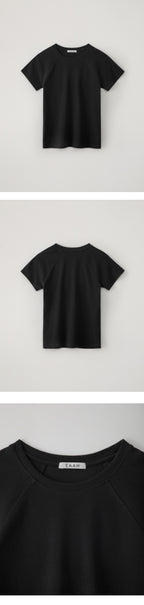 EAAH RAGLAN RIB T-SHIRT (BLACK)