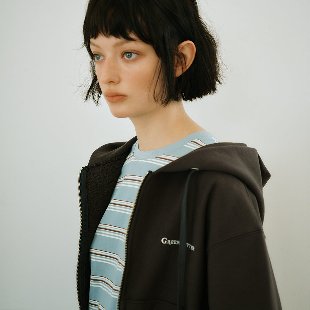 GREENBUTTER Cotton Stripe Tee (Indie Blue)