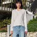 LOW CLASSIC RELAXED HENLEY TEE_IVORY [LC267TS07IV]