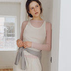 BLANK03 layered cotton sleeveless t-shirt (5colors)