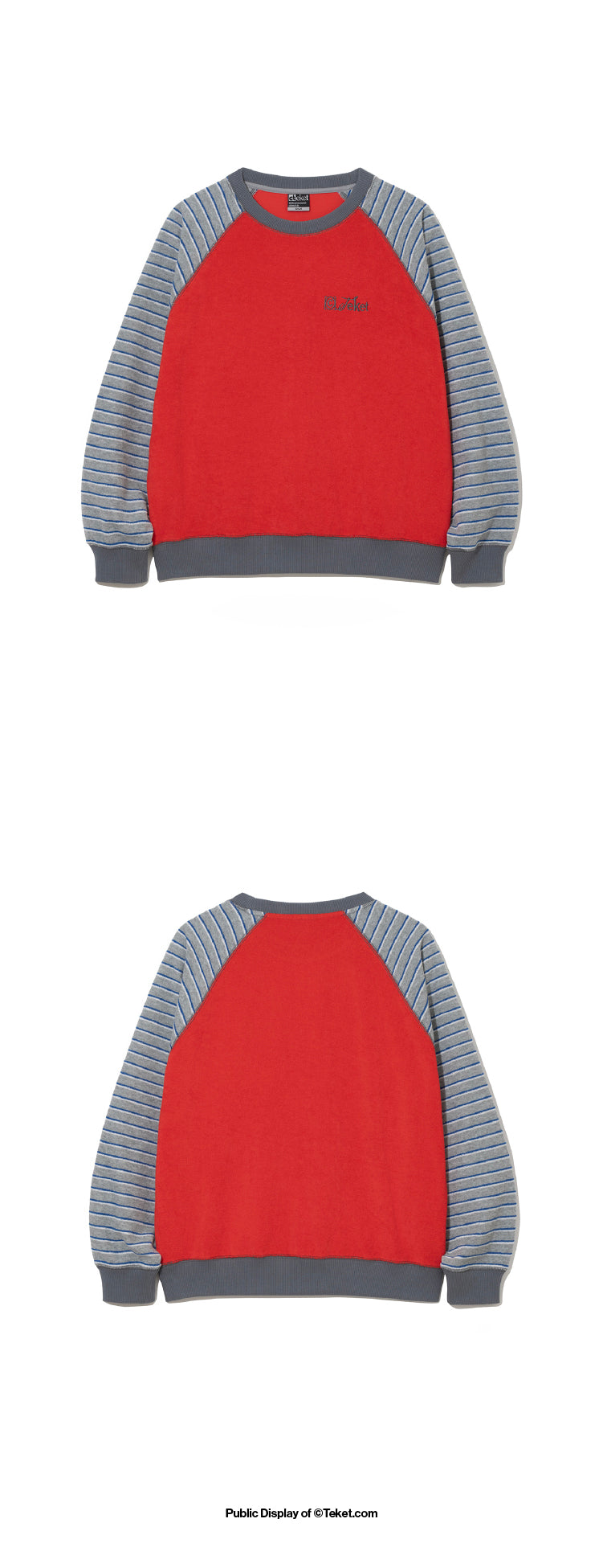 TEKET Script Terry Sweatshirt Red