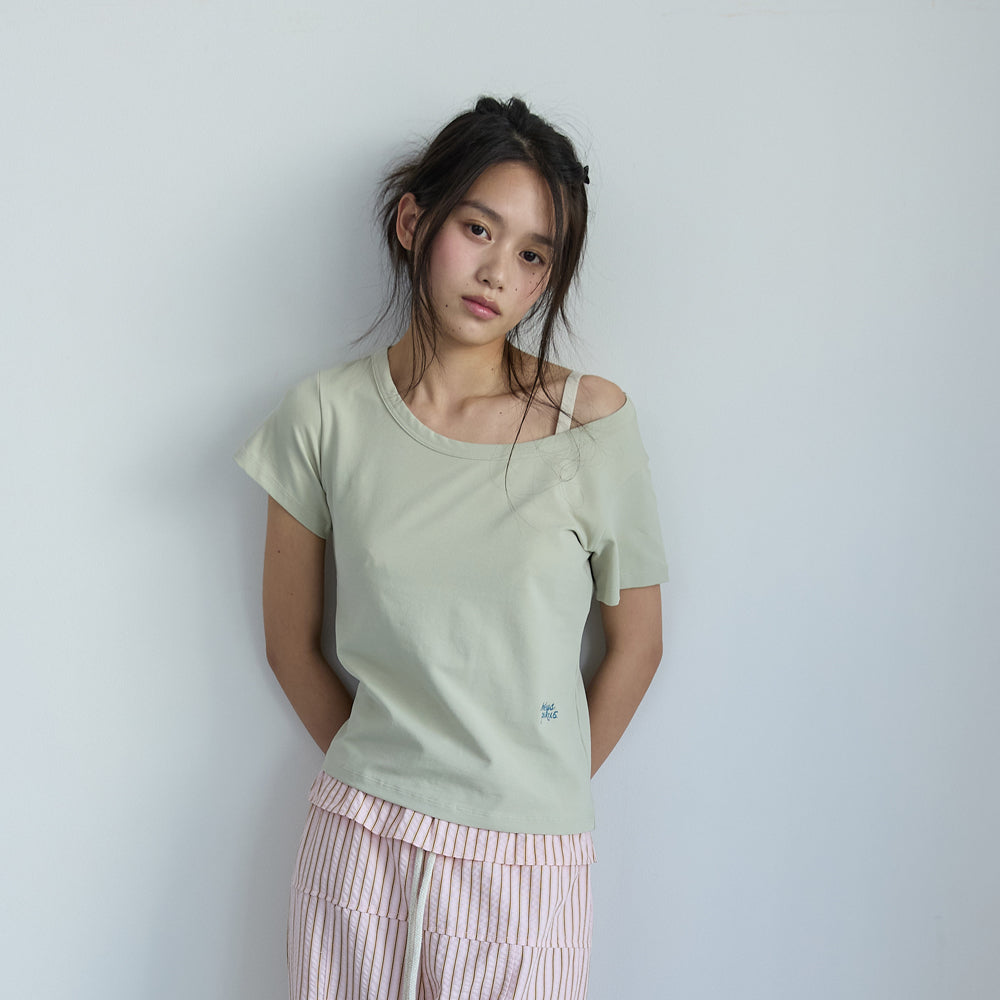 HOKUSPOKUS Essential Scoop Neck T-Shirt (8color)