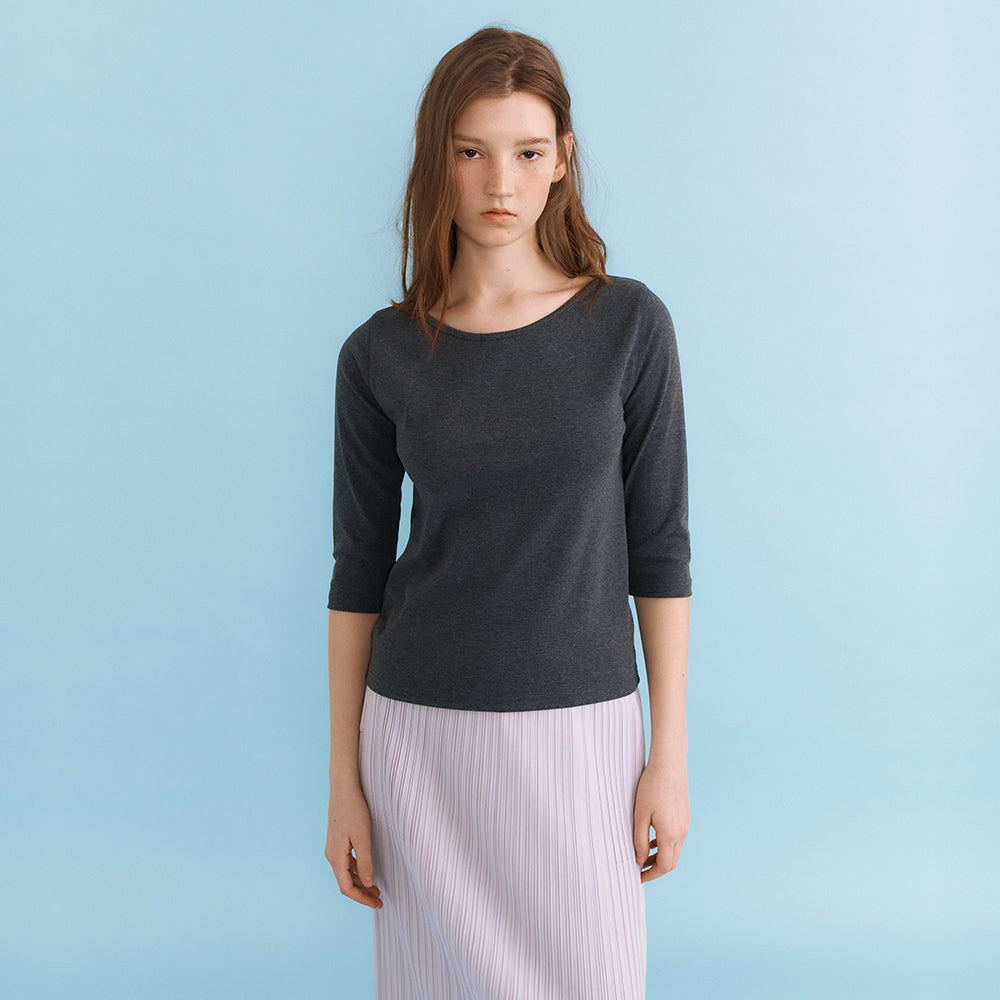 HACER Silket Boatneck T-Shirt (5color)