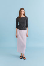 HACER Silket Boatneck T-Shirt (5color)