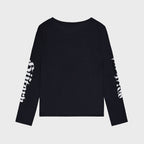ROCKCAKE Slogan Mesh Top - Black
