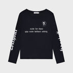 ROCKCAKE Slogan Mesh Top - Black
