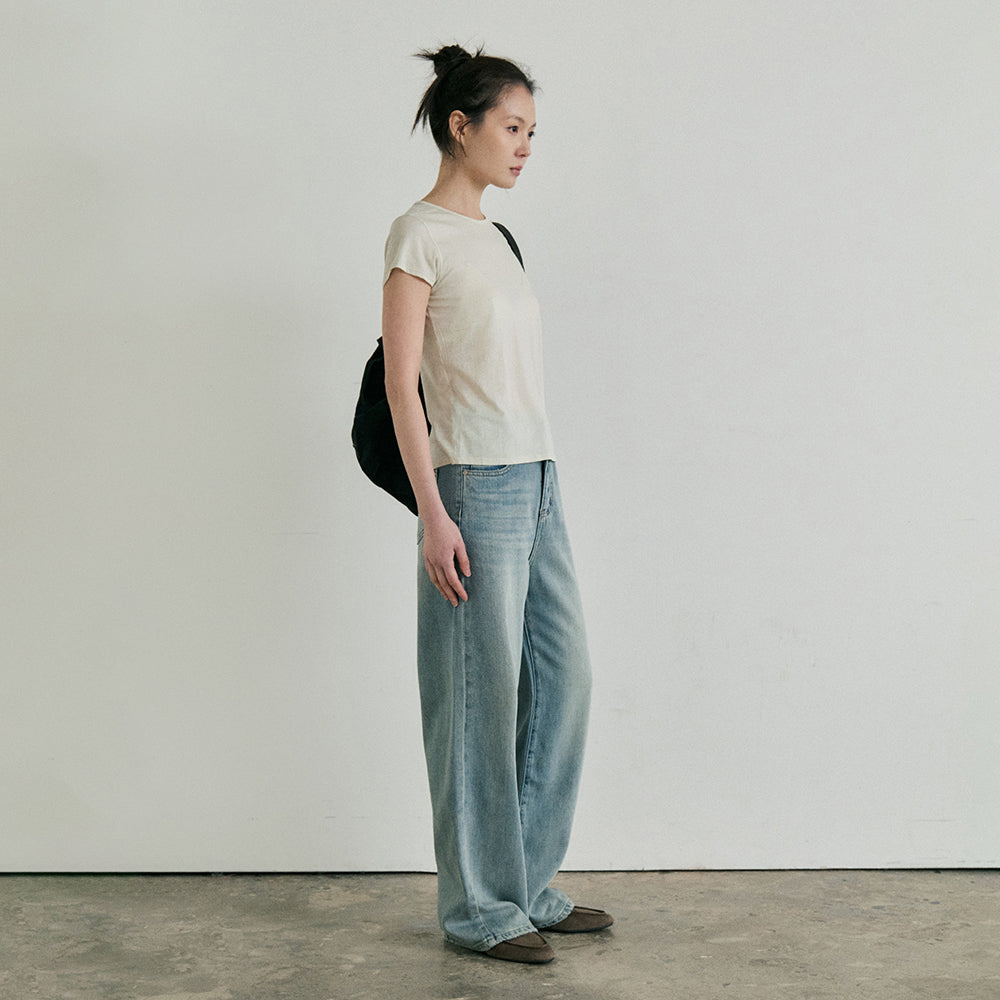 MONOCHROME [online exclusive] 26 rhea slim t-shirt (2color)
