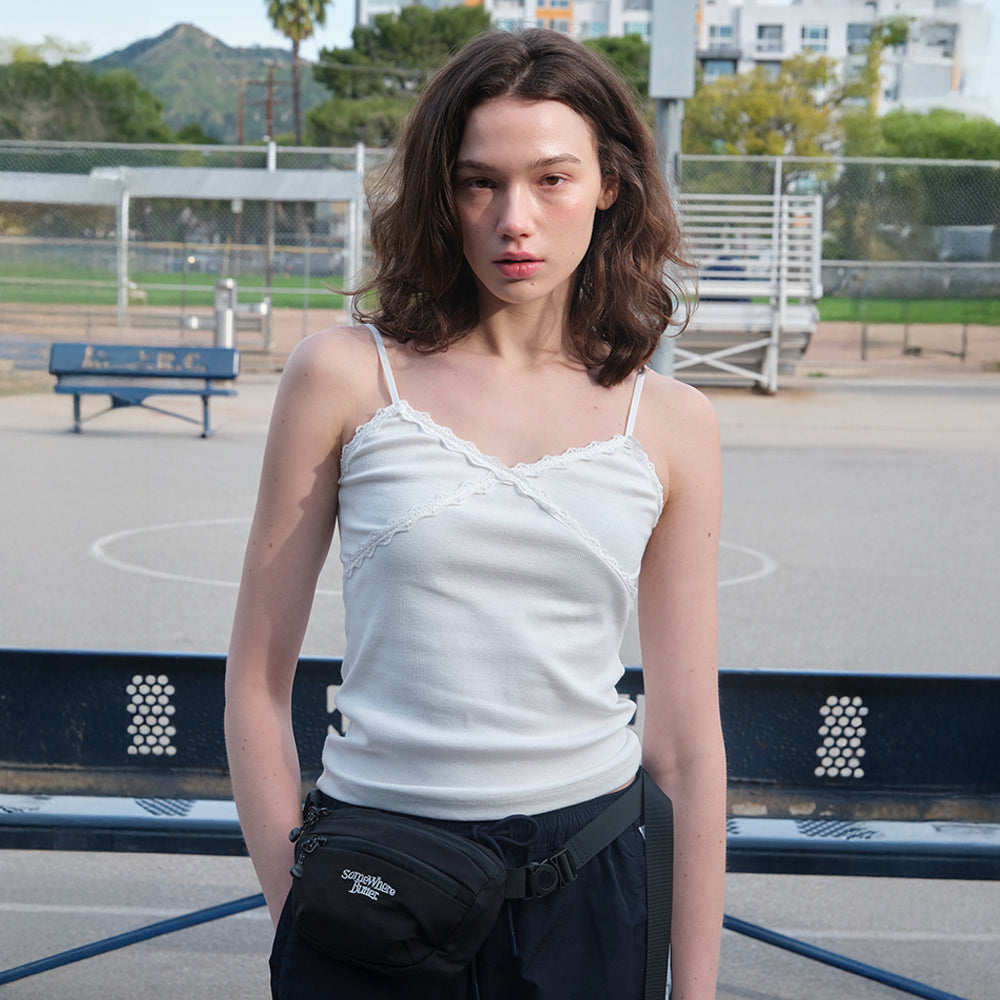 SOMEWHEREBUTTER [7th] Voe Lace Sleeveless - Ivory