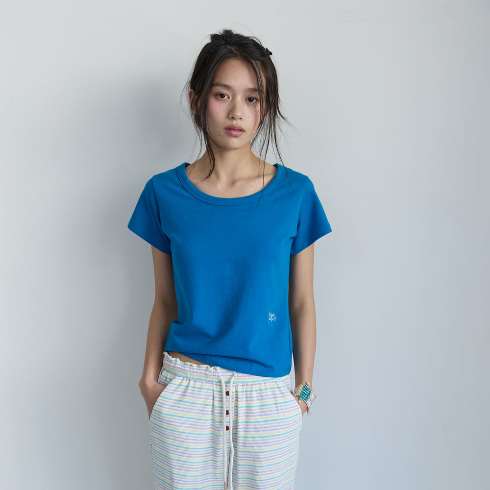 HOKUSPOKUS Essential Scoop Neck T-Shirt (8color)