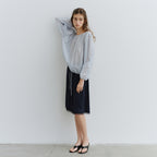 URAGO Sheer shirring blouse_2colors