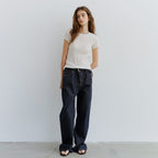 URAGO Wrinkle short sleeve blouse_2colors