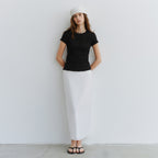 URAGO Wrinkle short sleeve blouse_2colors
