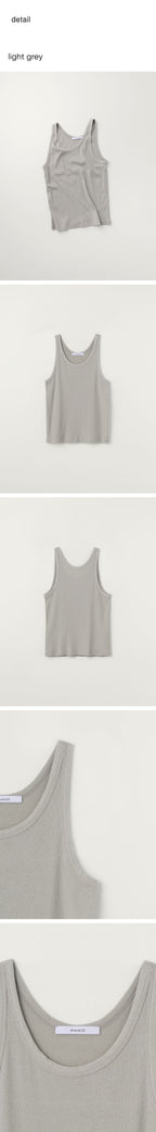 BLANK03 layered cotton sleeveless t-shirt (5colors)