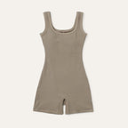 AUBER AUBER Ribbed Bodysuit - Taupe