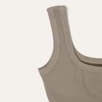 AUBER AUBER Ribbed Bodysuit - Taupe