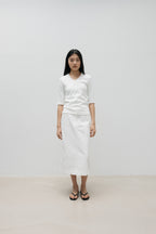 NCSSRY Essential V-Neck Top (White)