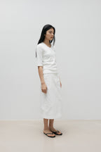NCSSRY Essential V-Neck Top (White)