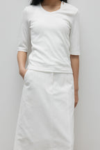 NCSSRY Essential V-Neck Top (White)