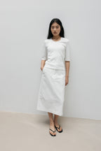 NCSSRY Essential V-Neck Top (White)