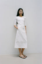 NCSSRY Essential V-Neck Top (White)