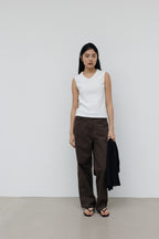 NCSSRY Essential V-Neck Sleeveless (White)
