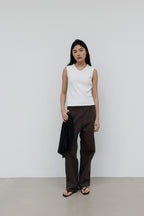 NCSSRY Essential V-Neck Sleeveless (White)