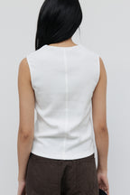 NCSSRY Essential V-Neck Sleeveless (White)